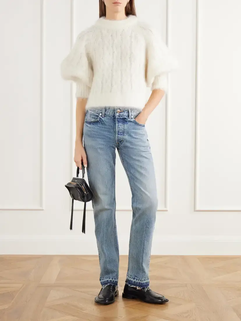 RÙADH The Olympia Frayed Faded Low-rise Slim-fit Jeans | Thumbnail 2 RÙADH The Olympia Frayed Faded Low-rise Slim-fit Jeans | Thumbnail 2
