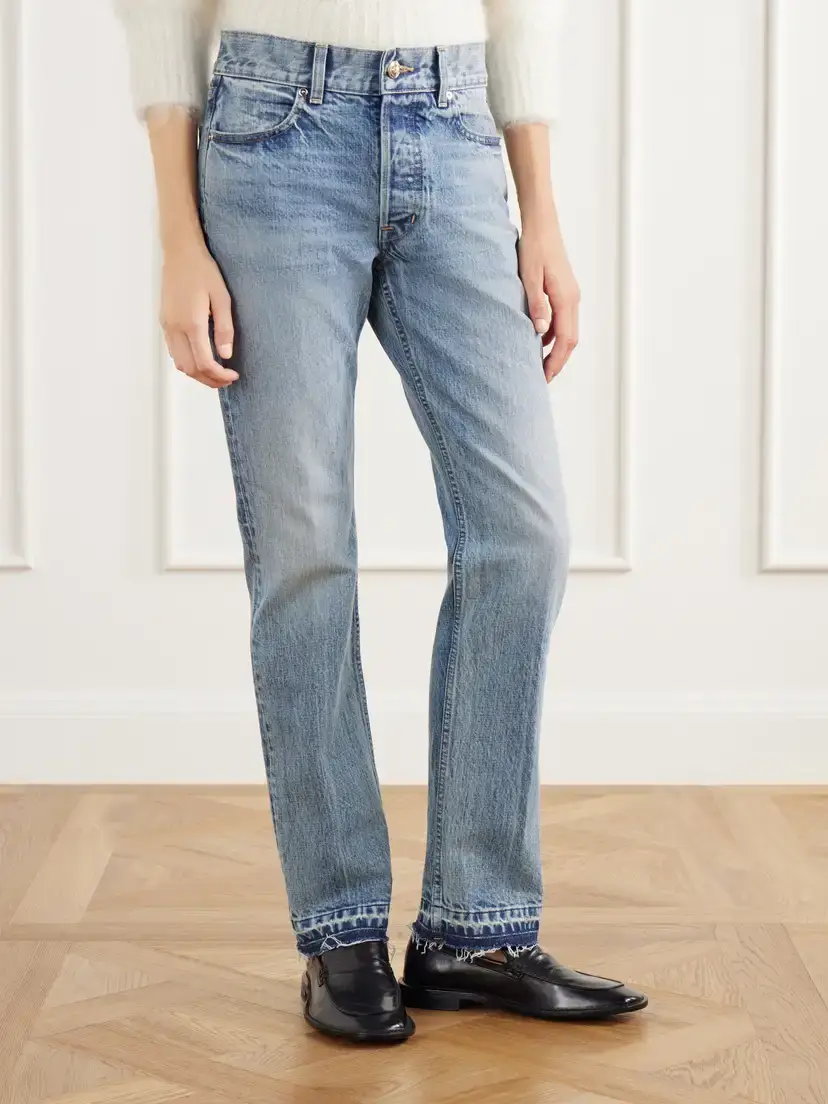 RÙADH The Olympia Frayed Faded Low-rise Slim-fit Jeans | Thumbnail 3 RÙADH The Olympia Frayed Faded Low-rise Slim-fit Jeans | Thumbnail 3