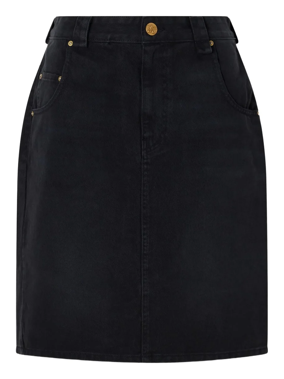 Bad Girl Faded Denim Knee-length Skirt Bad Girl Faded Denim Knee-length Skirt
