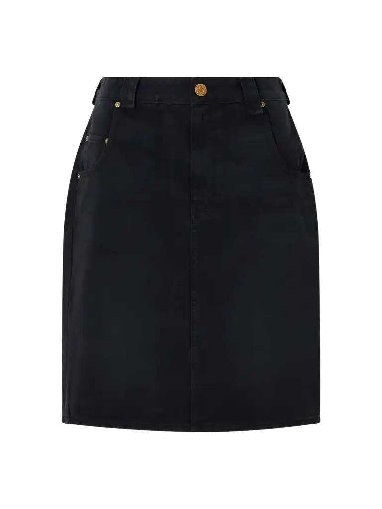 Bad Girl Faded Denim Knee-lenght Skirt Bad Girl Faded Denim Knee-lenght Skirt