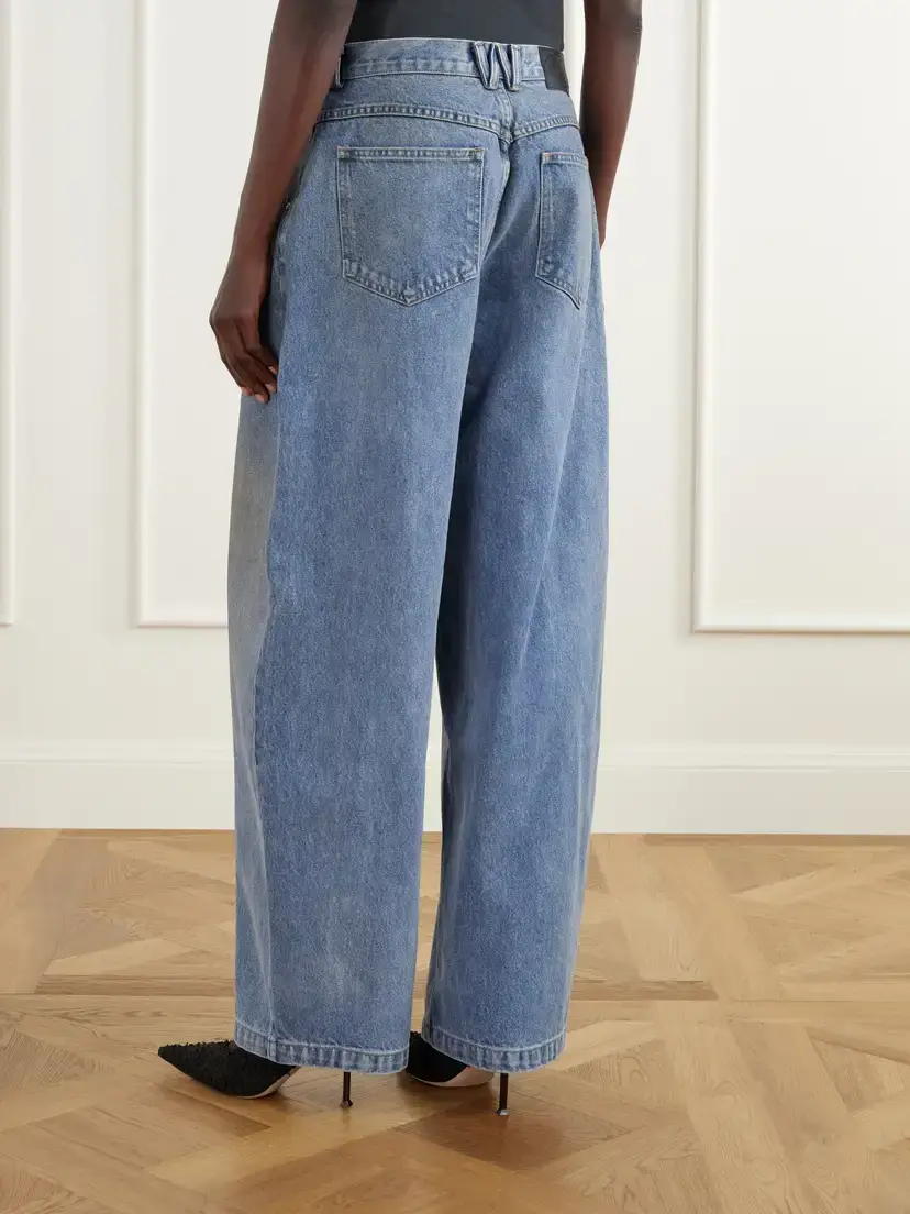 Willy Chavarria Bad Girl Distressed High-rise Barrel-leg Jeans | Thumbnail 4