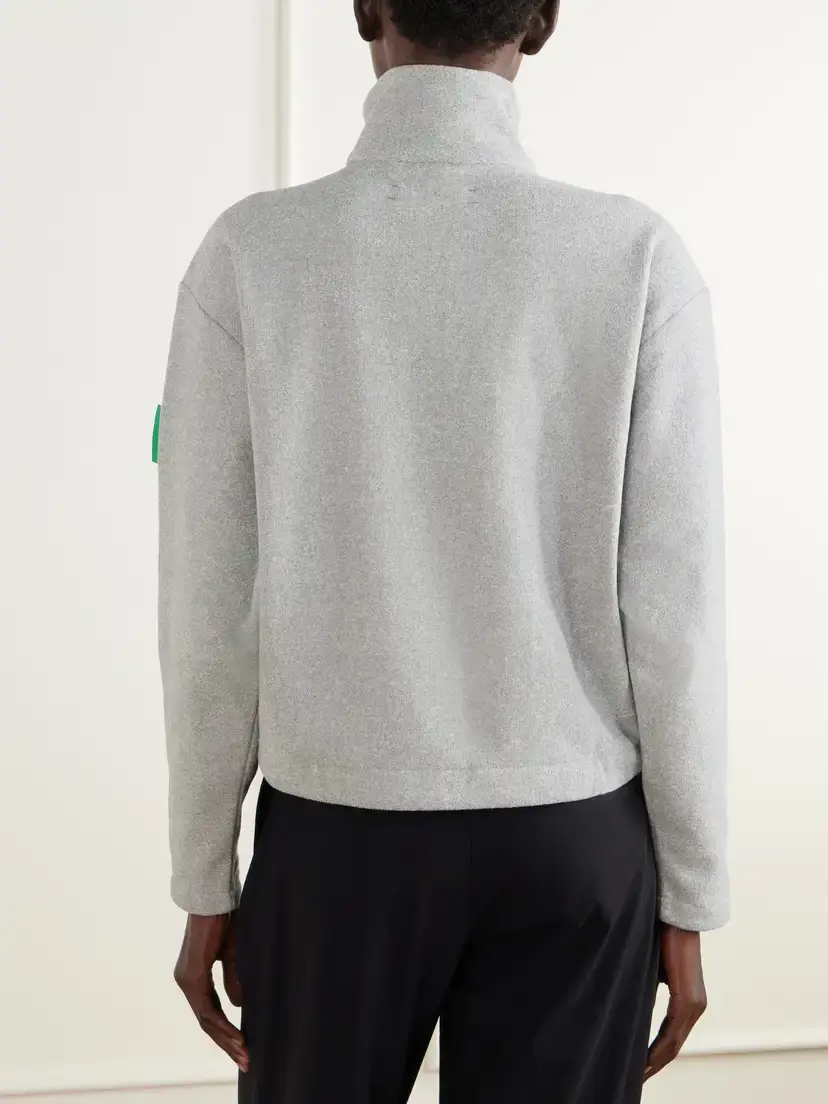 District Vision Cropped Logo-appliquéd Shell-trimmed Recycled Fleece Jacket | Thumbnail 3 District Vision Cropped Logo-appliquéd Shell-trimmed Recycled Fleece Jacket | Thumbnail 3