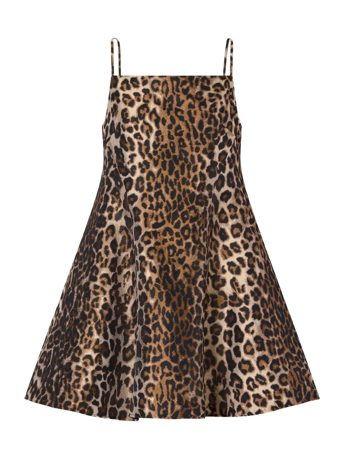Givenchy Leopard-jacquard Silk-satin Mini Dress
