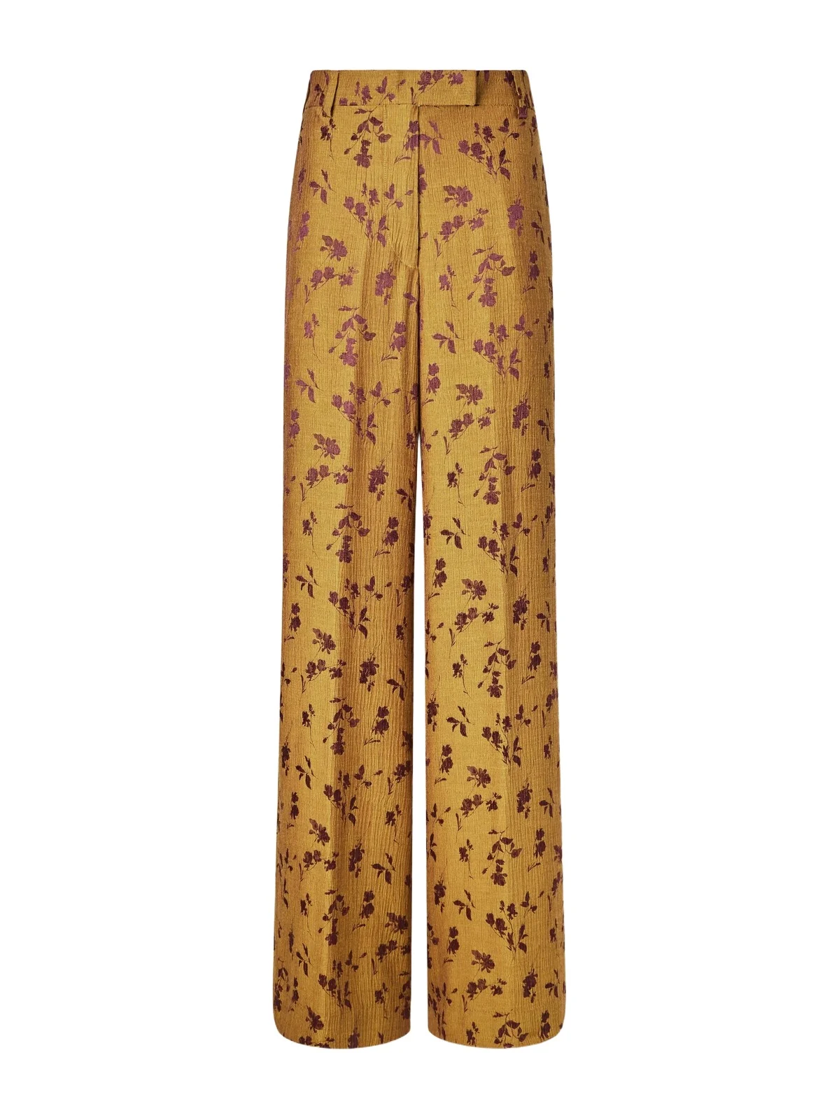 Floral-jacquard Cloqué Wide-leg Pants Floral-jacquard Cloqué Wide-leg Pants