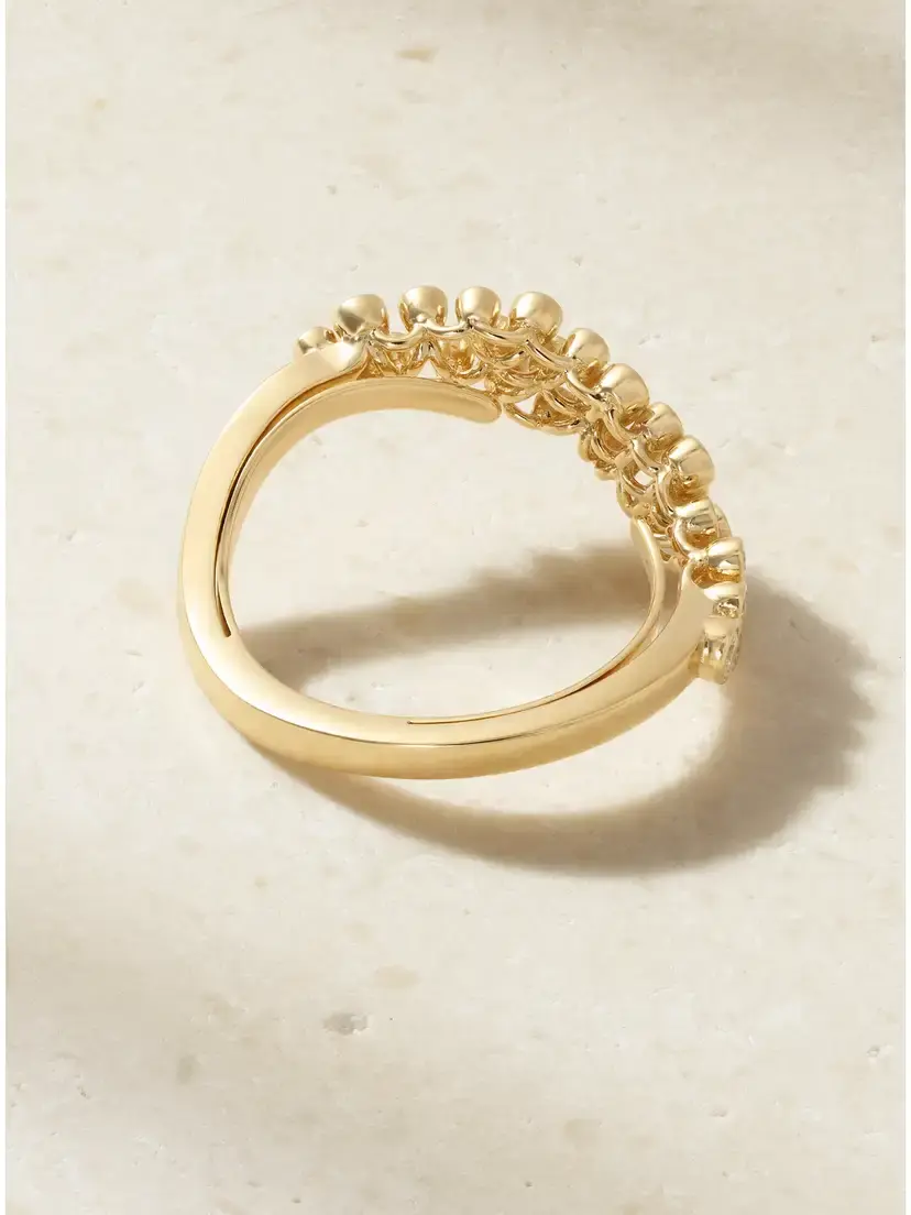 Ananya Scatter Floating 18-karat Gold Diamond Ring | Thumbnail 3 Ananya Scatter Floating 18-karat Gold Diamond Ring | Thumbnail 3