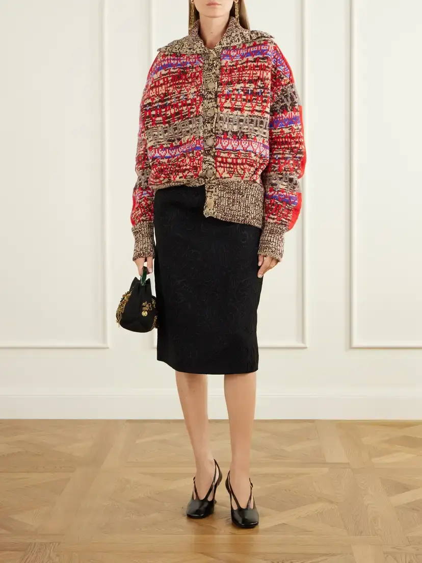 Dries Van Noten Fair Isle Intarsia-knit Wool And Cashmere-blend Cardigan | Thumbnail 2