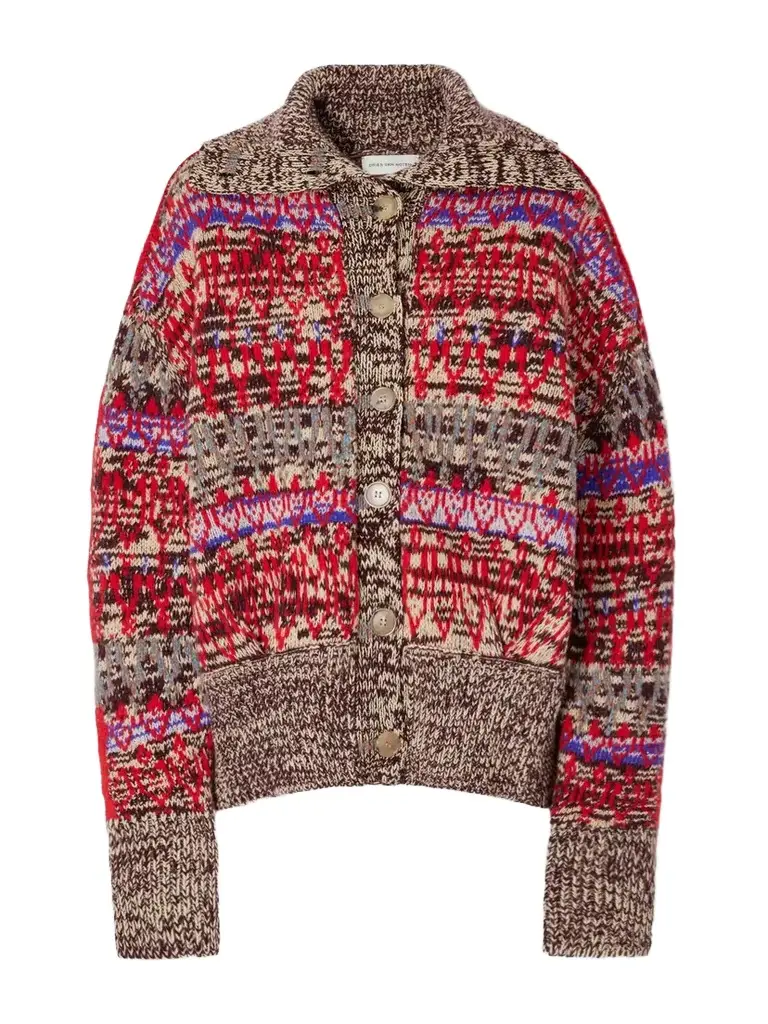 Fair Isle Intarsia-knit Wool And Cashmere-blend Cardigan Fair Isle Intarsia-knit Wool And Cashmere-blend Cardigan