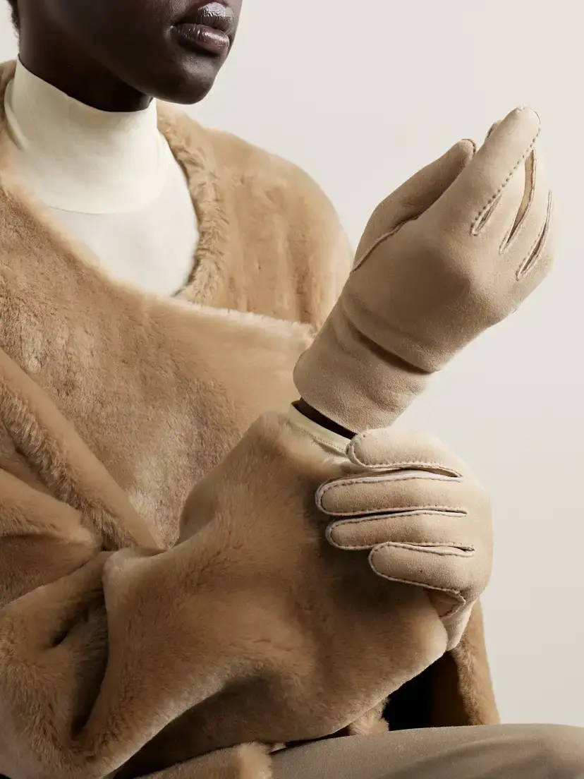 Agnelle Denise Shearling Gloves | Thumbnail 2 Agnelle Denise Shearling Gloves | Thumbnail 2