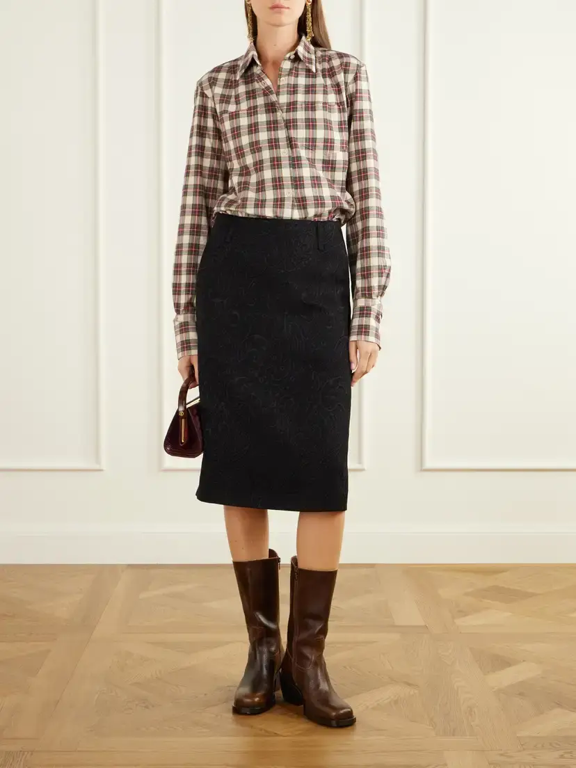 Dries Van Noten Checked Cotton-flannel Shirt | Thumbnail 2 Dries Van Noten Checked Cotton-flannel Shirt | Thumbnail 2