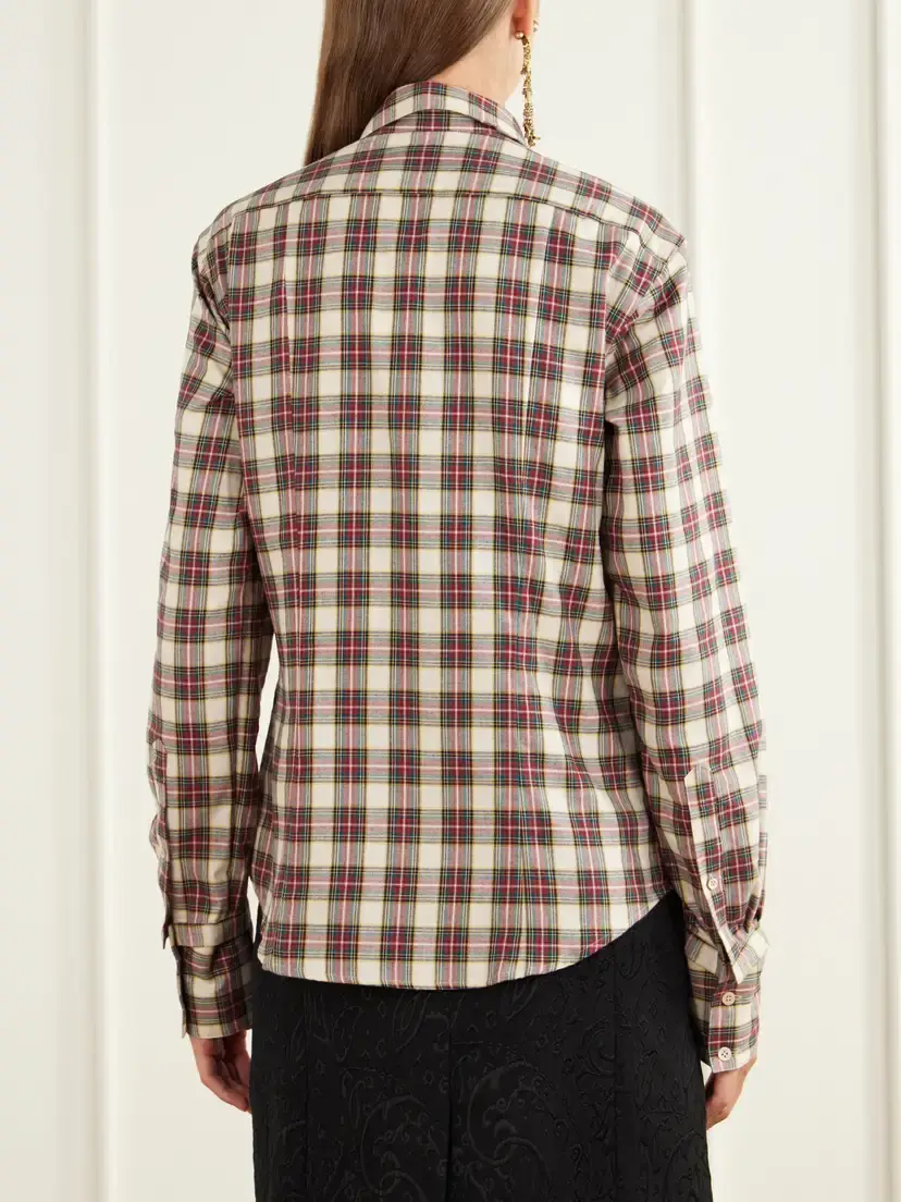 Dries Van Noten Checked Cotton-flannel Shirt | Thumbnail 4 Dries Van Noten Checked Cotton-flannel Shirt | Thumbnail 4