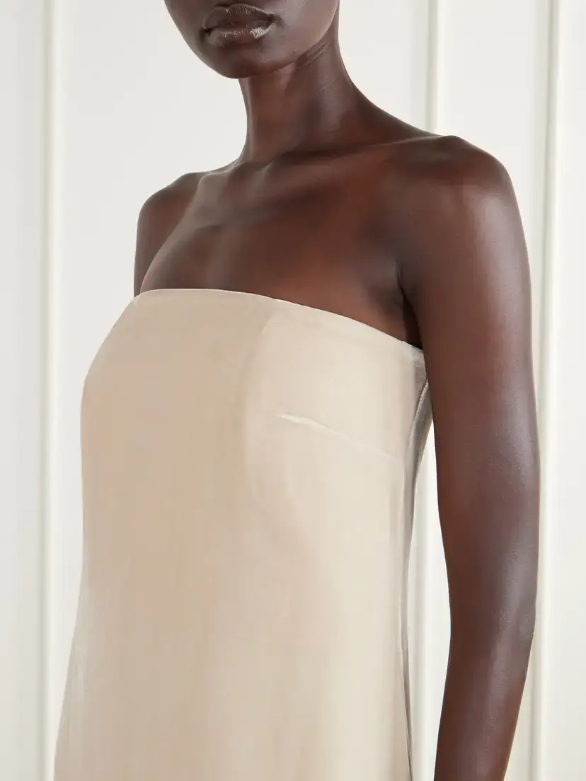 Abadia Diana Strapless Velvet Gown | Thumbnail 4 Abadia Diana Strapless Velvet Gown | Thumbnail 4