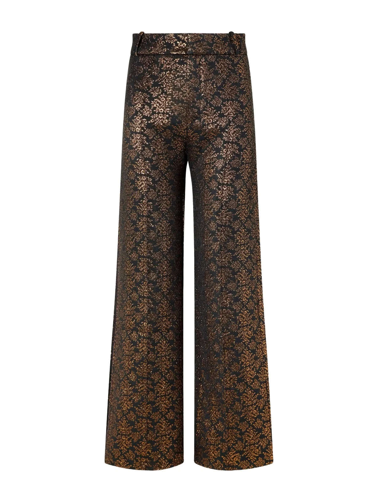 DESTREE Yoshitomo Pintucked Brocade Straight-leg Pants