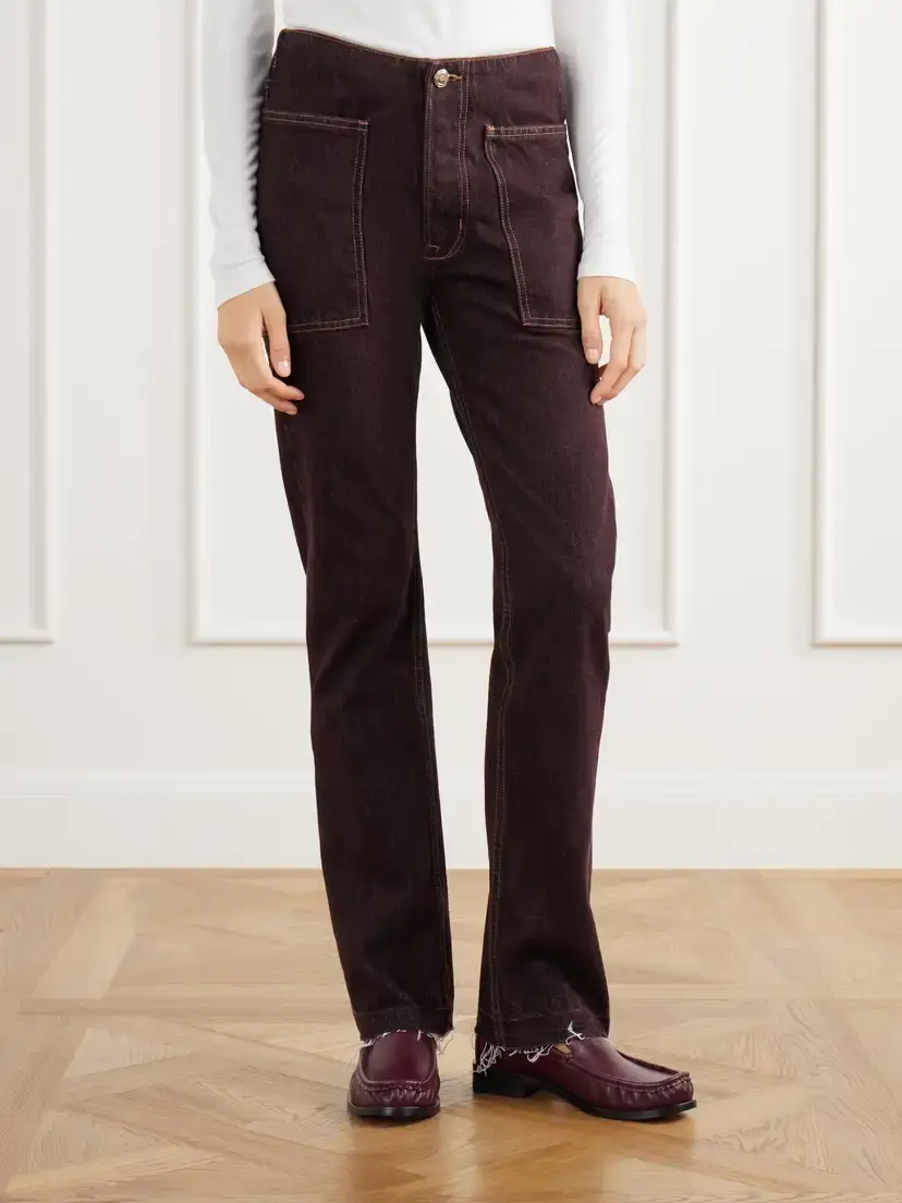 RÙADH The Bèbè Frayed Mid-rise Straight-leg Jeans | Thumbnail 3 RÙADH The Bèbè Frayed Mid-rise Straight-leg Jeans | Thumbnail 3