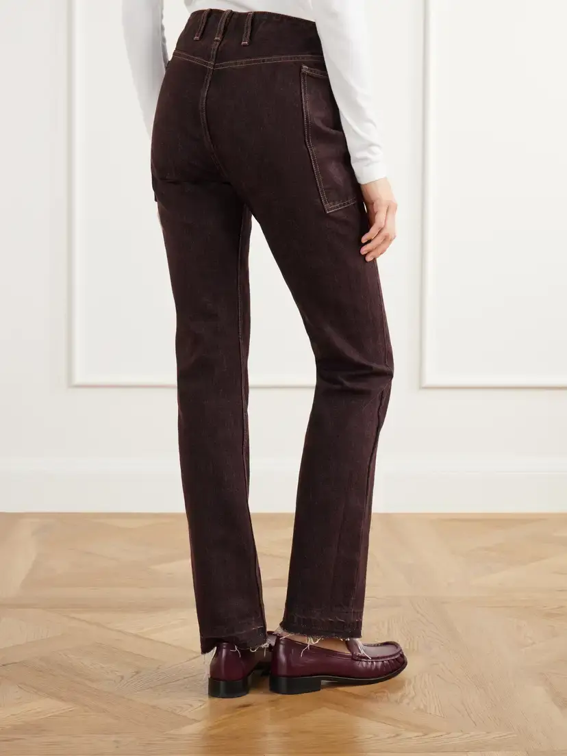 RÙADH The Bèbè Frayed Mid-rise Straight-leg Jeans | Thumbnail 4 RÙADH The Bèbè Frayed Mid-rise Straight-leg Jeans | Thumbnail 4