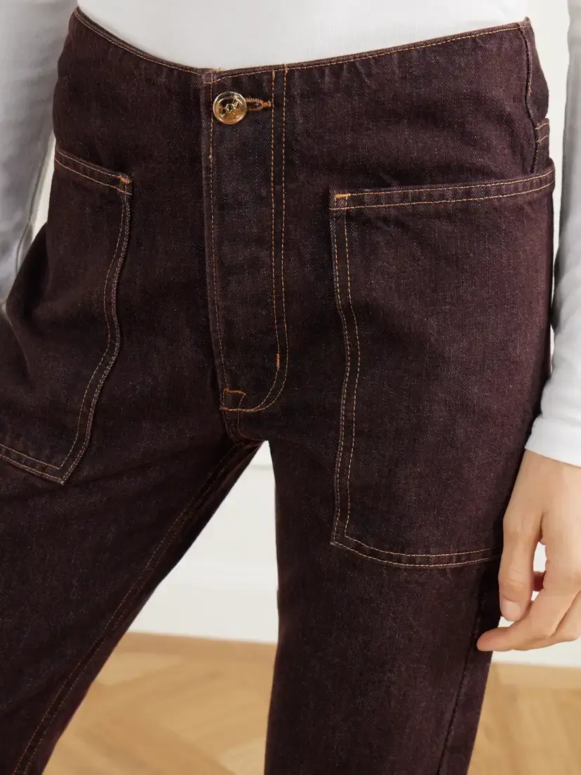 RÙADH The Bèbè Frayed Mid-rise Straight-leg Jeans | Thumbnail 5 RÙADH The Bèbè Frayed Mid-rise Straight-leg Jeans | Thumbnail 5