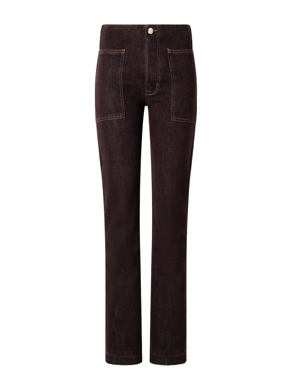 RÙADH The Bèbè Frayed Mid-rise Straight-leg Jeans