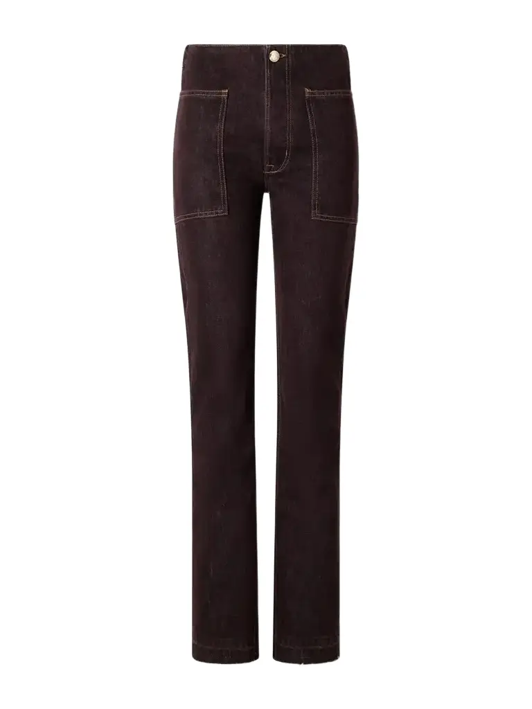 RÙADH The Bèbè Frayed Mid-rise Straight-leg Jeans