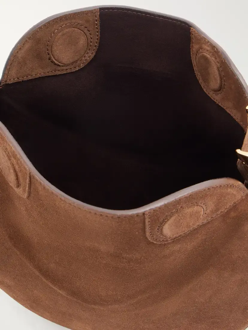 AMANU The Zambia Stacked Ring Suede Top-handle Bag | Thumbnail 6 AMANU The Zambia Stacked Ring Suede Top-handle Bag | Thumbnail 6