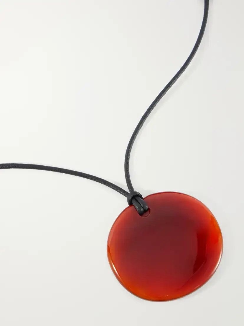 Sophie Buhai Full Moon Medium Carnelian Necklace | Thumbnail 4