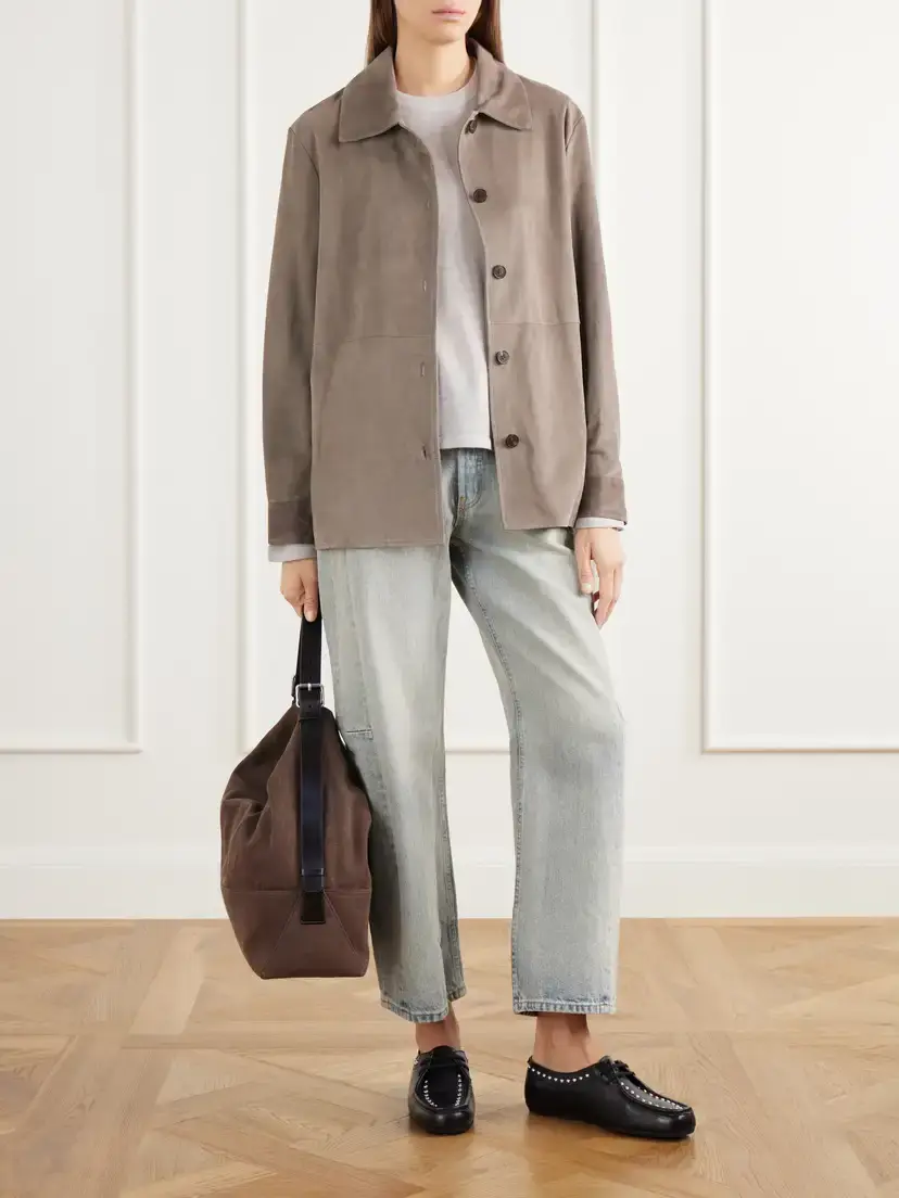 ARMA Vicky Paneled Suede Jacket | Thumbnail 2 ARMA Vicky Paneled Suede Jacket | Thumbnail 2
