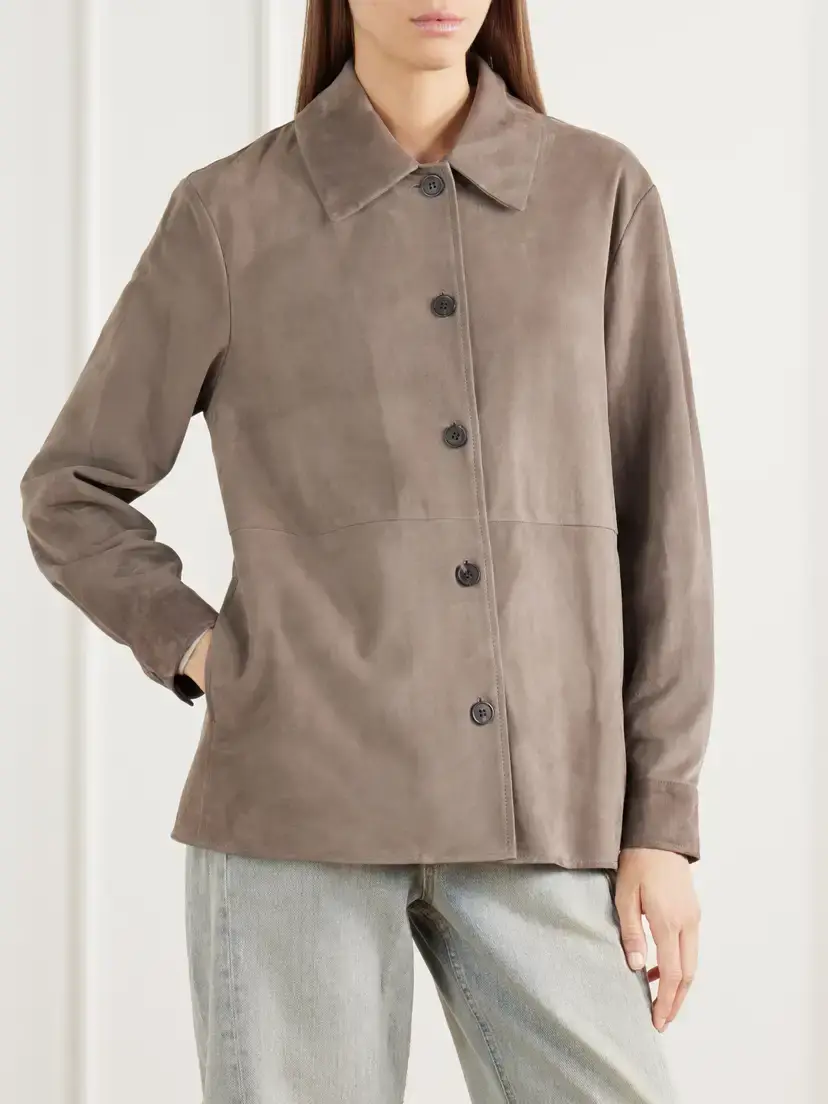 ARMA Vicky Paneled Suede Jacket | Thumbnail 3 ARMA Vicky Paneled Suede Jacket | Thumbnail 3