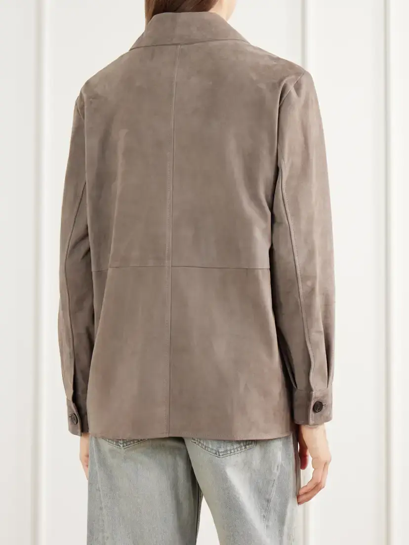 ARMA Vicky Paneled Suede Jacket | Thumbnail 4 ARMA Vicky Paneled Suede Jacket | Thumbnail 4