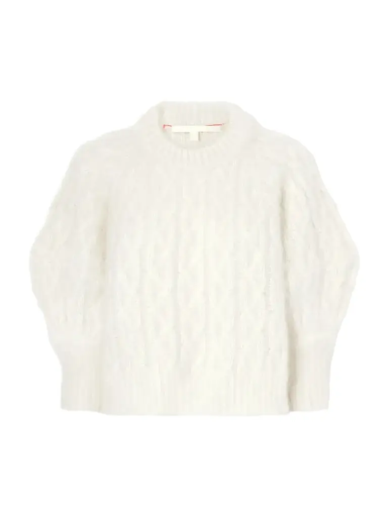 RÙADH The Chalmers Brushed Cable-knit Mohair-blend Sweater