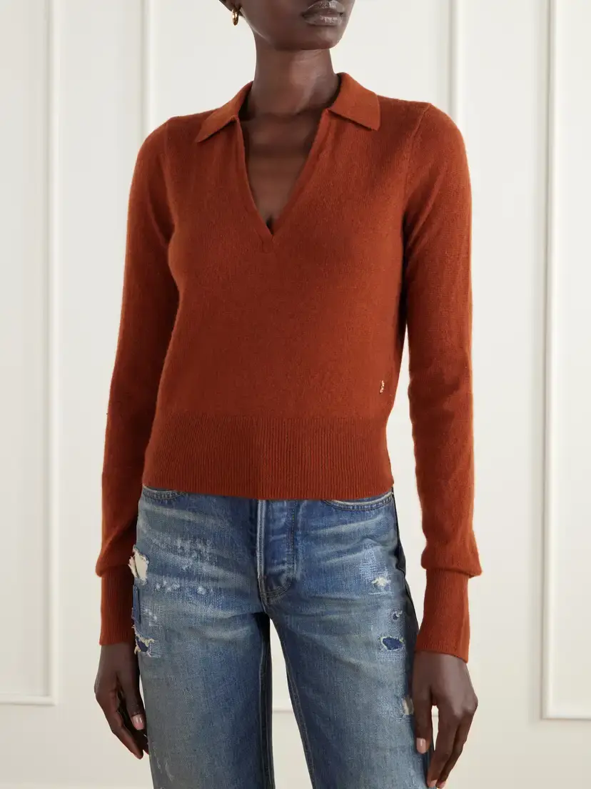 ÉTERNE Vance Cashmere Polo Sweater | Thumbnail 3 ÉTERNE Vance Cashmere Polo Sweater | Thumbnail 3