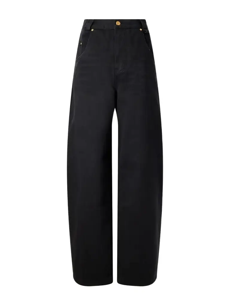 Bad Girl Faded Mid-rise Wide-leg Jeans