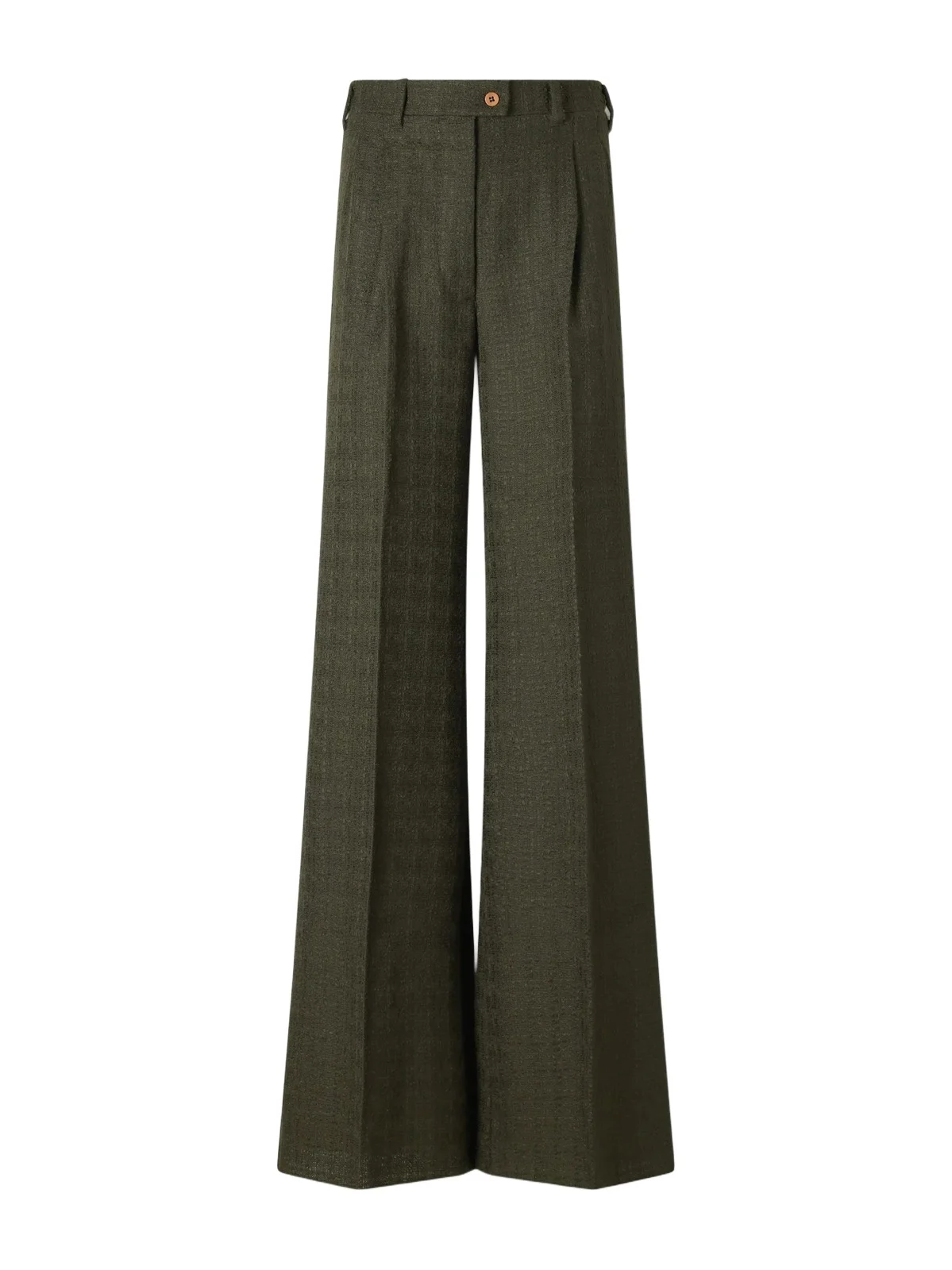 Giuliva Heritage The Jasmine Pleated Virgin Wool-blend Bouclé Wide-leg Pants