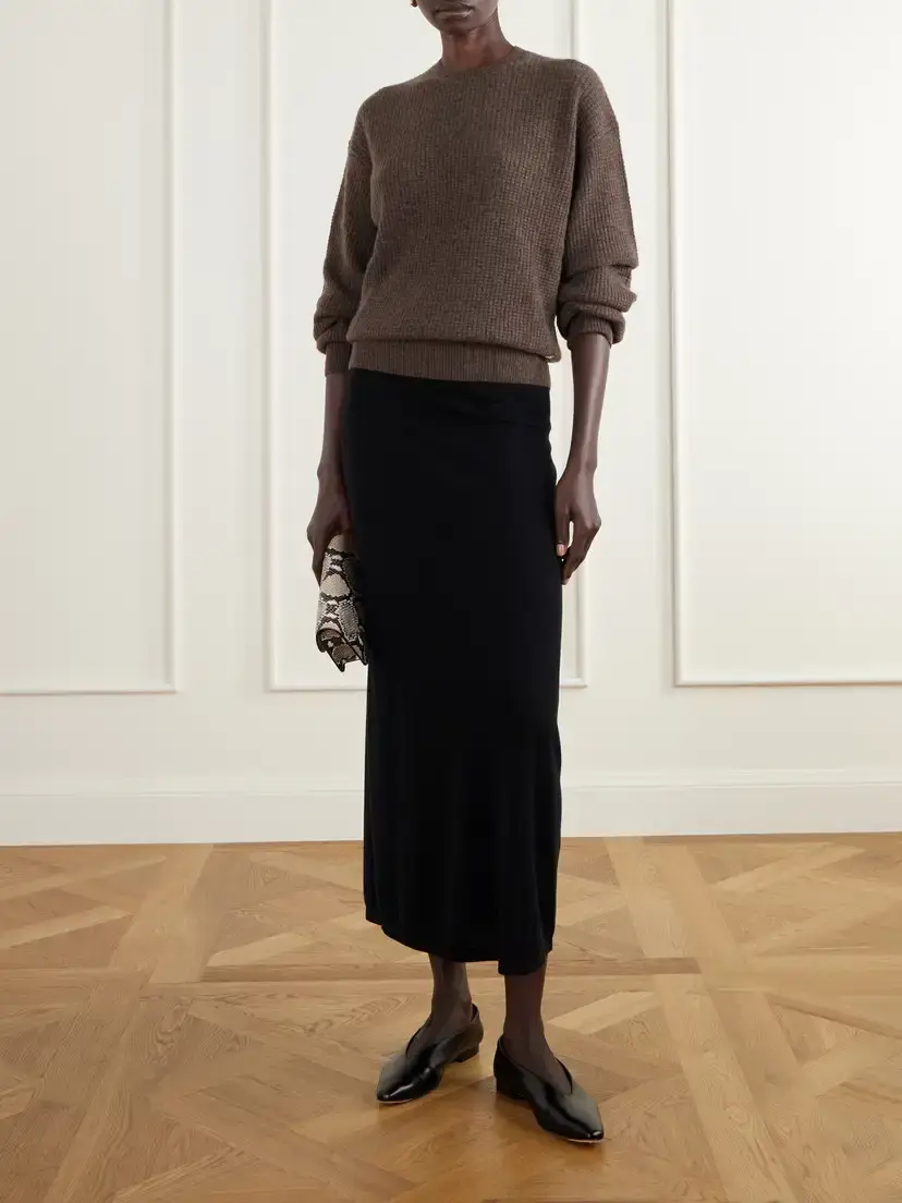 ÉTERNE Brock Waffle-knit Cashmere Sweater | Thumbnail 2