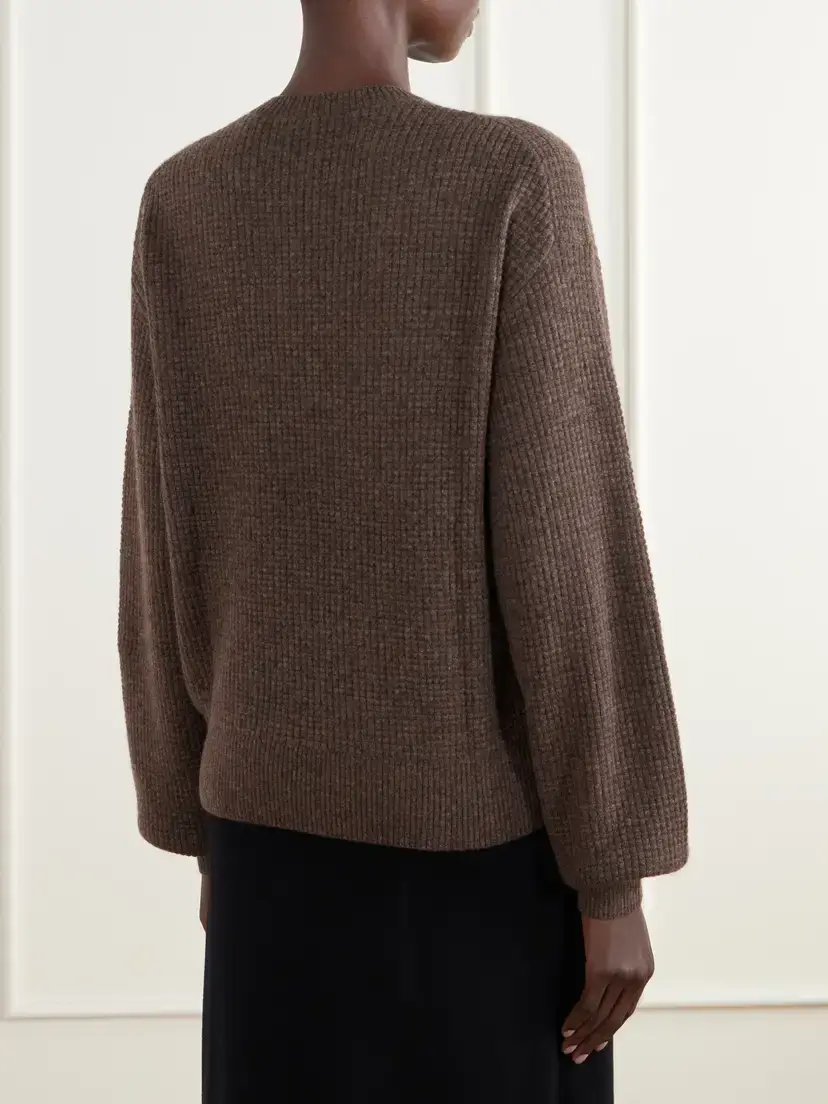 ÉTERNE Brock Waffle-knit Cashmere Sweater | Thumbnail 4