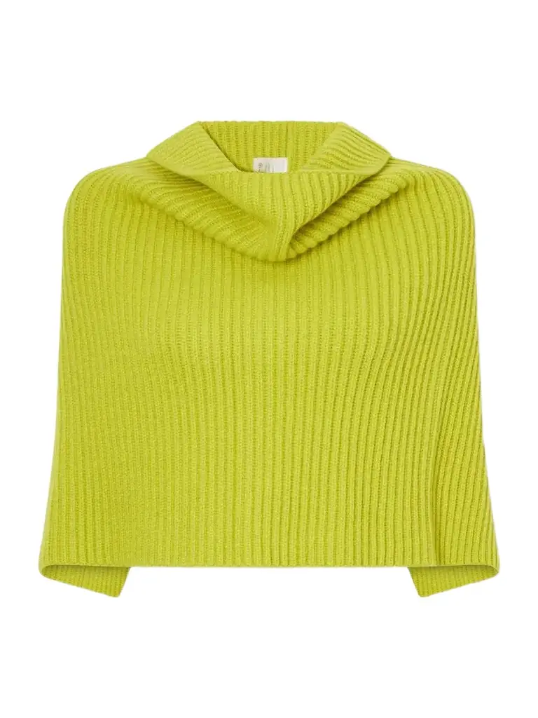 RÙADH The Lossie Ribbed Cashmere Cape Scarf
