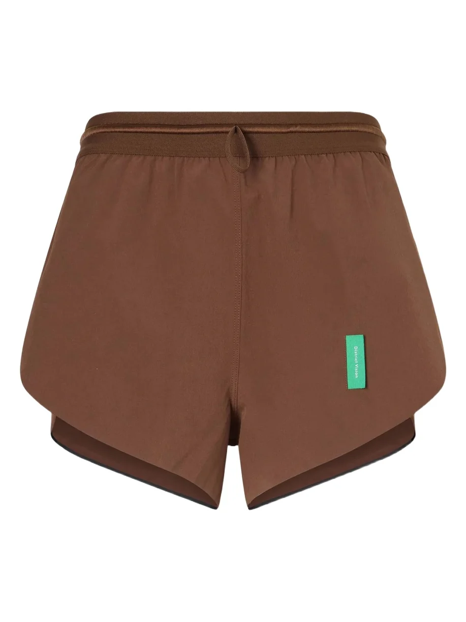 District Vision Split Logo-appliquéd 2'' Two-way Stretch Shell Running Shorts