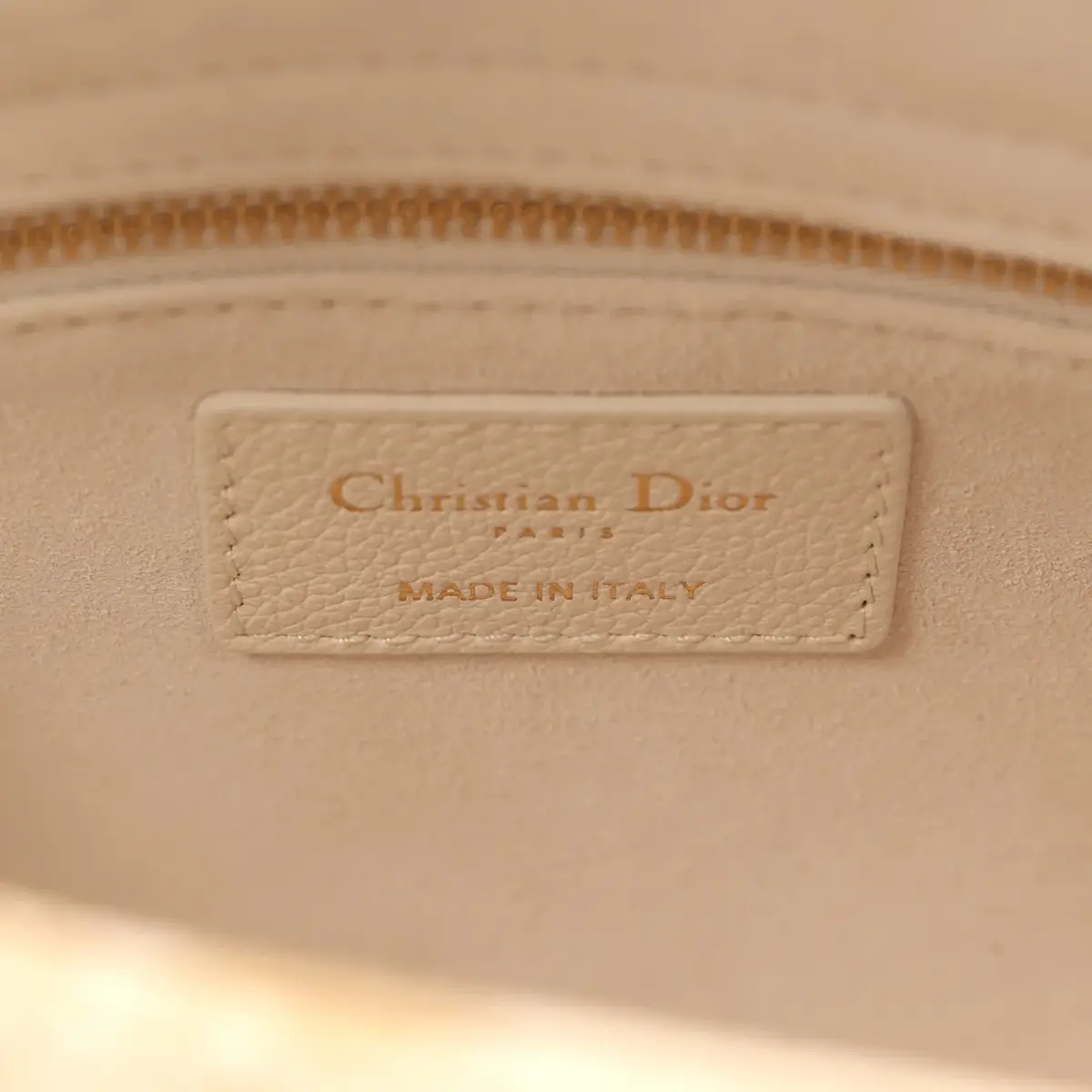 Dior Christian Dior Small "Plan de Paris" Lady Dior Bag Naturel, White Grained Calfskin Light Gold Hardware | Thumbnail 10 Dior Christian Dior Small "Plan de Paris" Lady Dior Bag Naturel, White Grained Calfskin Light Gold Hardware | Thumbnail 10