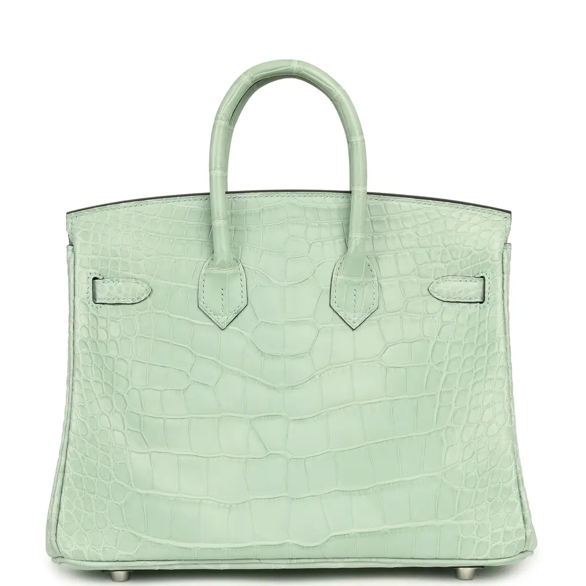 HERMÈS Hermes Birkin 25 Vert D'Eau Matte Alligator Palladium Hardware | Thumbnail 4 HERMÈS Hermes Birkin 25 Vert D'Eau Matte Alligator Palladium Hardware | Thumbnail 4