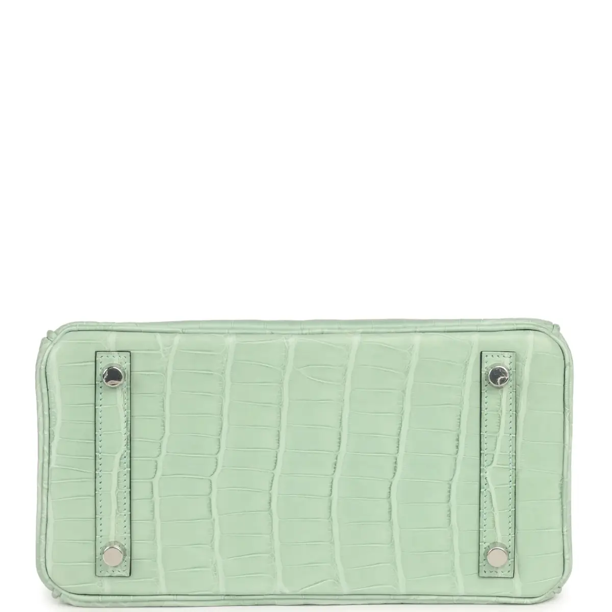 HERMÈS Hermes Birkin 25 Vert D'Eau Matte Alligator Palladium Hardware | Thumbnail 6 HERMÈS Hermes Birkin 25 Vert D'Eau Matte Alligator Palladium Hardware | Thumbnail 6
