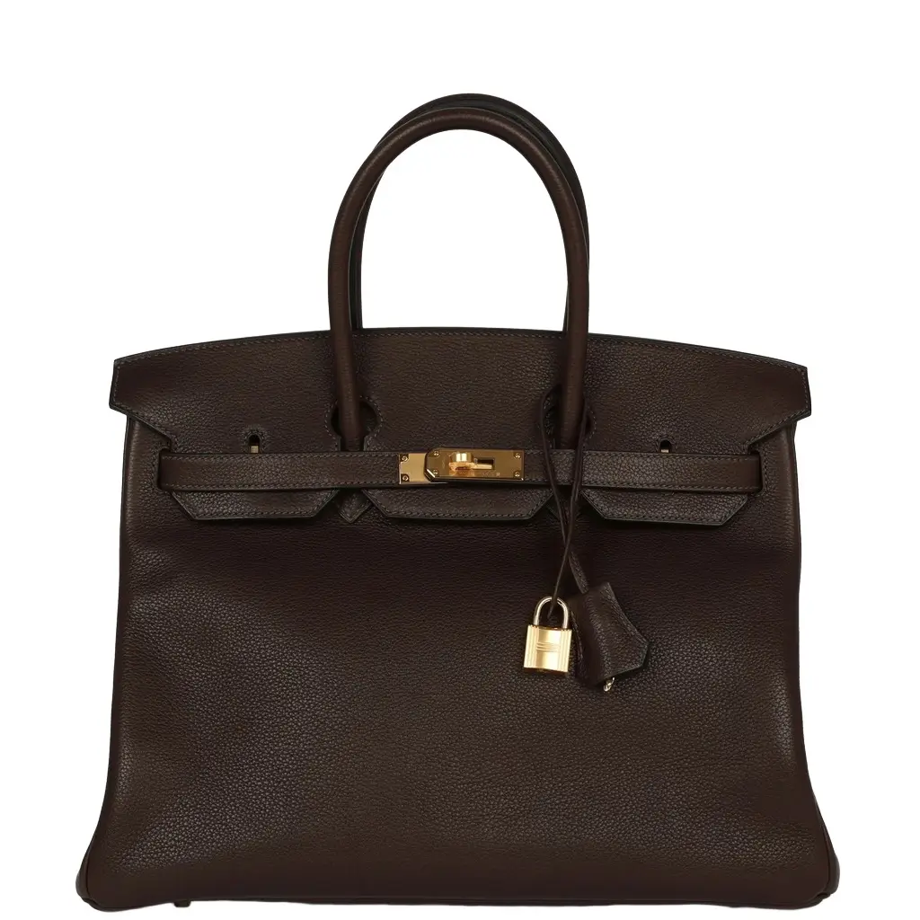 Hermes Birkin 35 Ebene Barenia Faubourg Gold Hardware Hermes Birkin 35 Ebene Barenia Faubourg Gold Hardware
