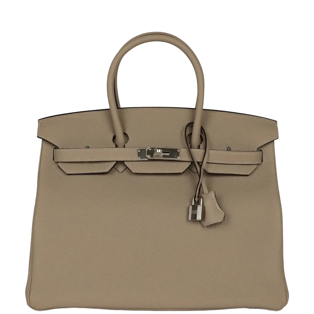 Hermes Birkin 35 Gris Tourterelle Togo Palladium Hardware Hermes Birkin 35 Gris Tourterelle Togo Palladium Hardware