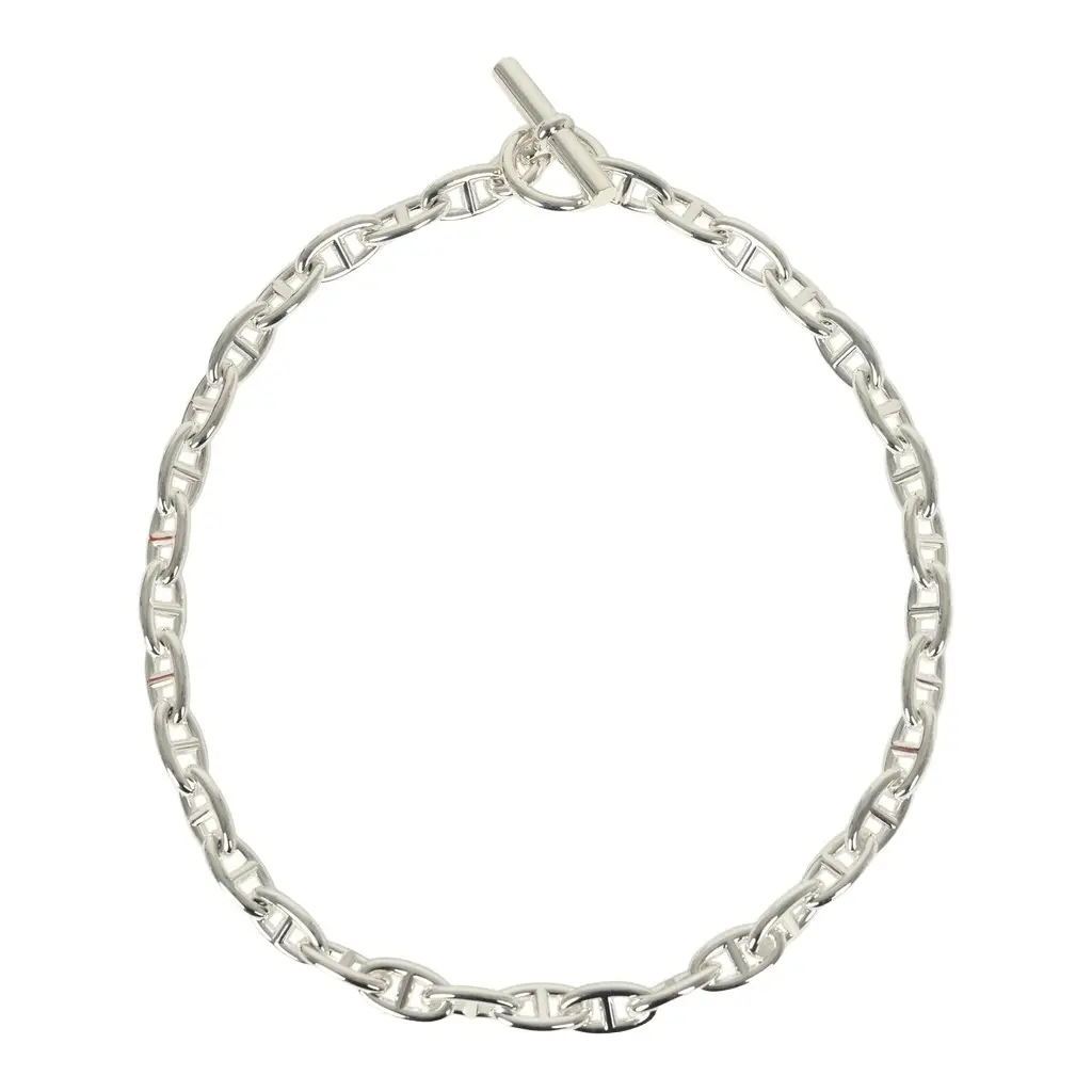 Hermes Chaine D'Ancre Necklace GM Sterling Hermes Chaine D'Ancre Necklace GM Sterling
