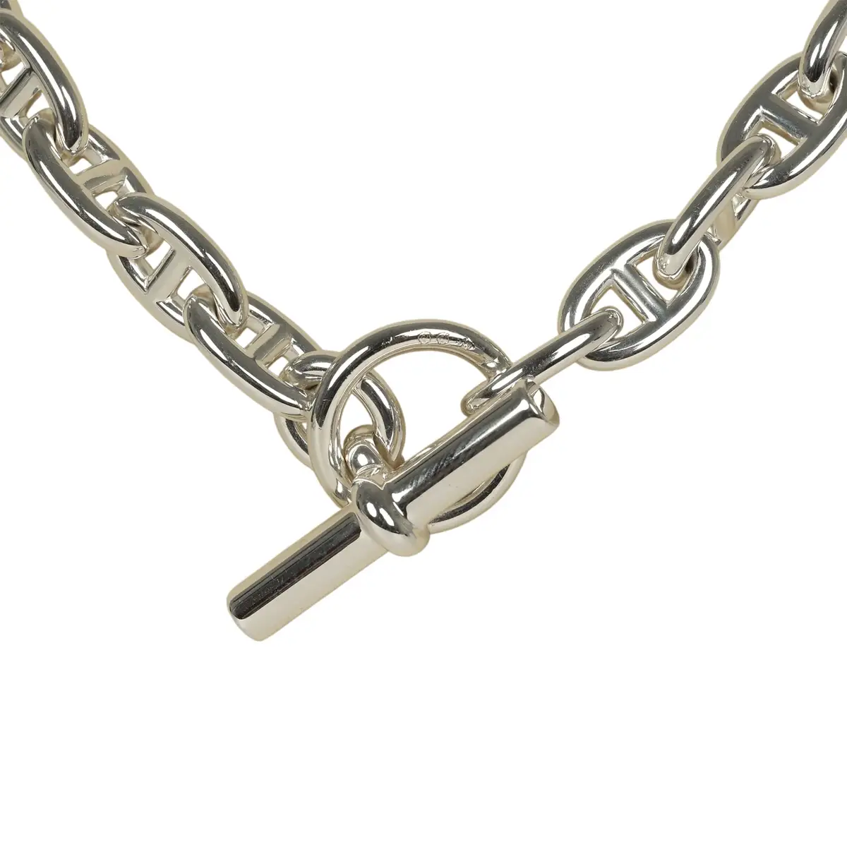 HERMÈS Hermes Chaine D'Ancre Necklace MM Sterling | Thumbnail 4 HERMÈS Hermes Chaine D'Ancre Necklace MM Sterling | Thumbnail 4