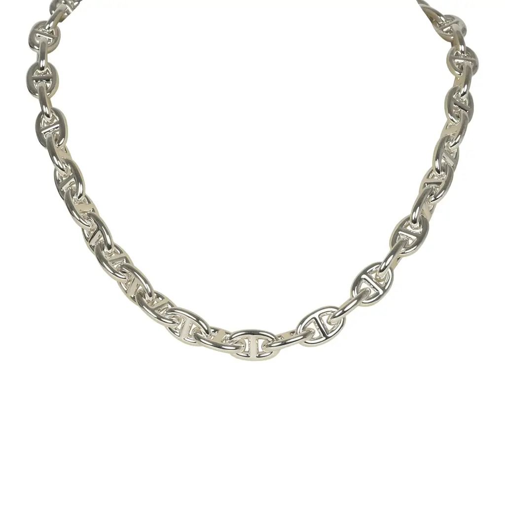 Hermes Chaine D'Ancre Necklace PM Sterling Hermes Chaine D'Ancre Necklace PM Sterling