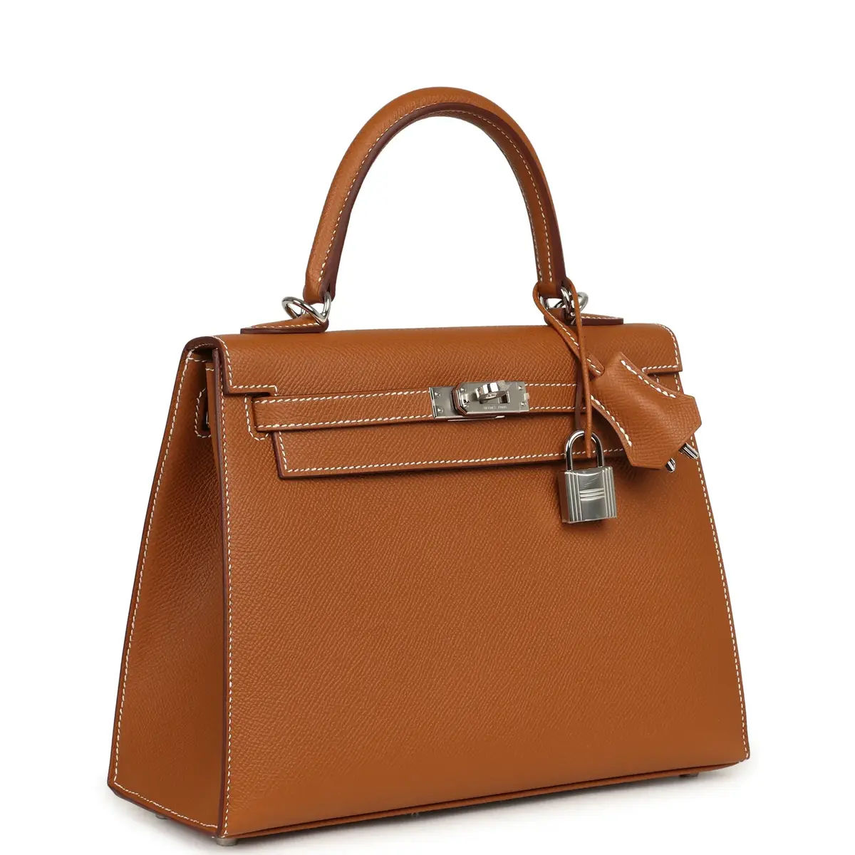 HERMÈS Hermes Kelly Sellier 25 Gold Epsom Palladium Hardware | Thumbnail 2 HERMÈS Hermes Kelly Sellier 25 Gold Epsom Palladium Hardware | Thumbnail 2