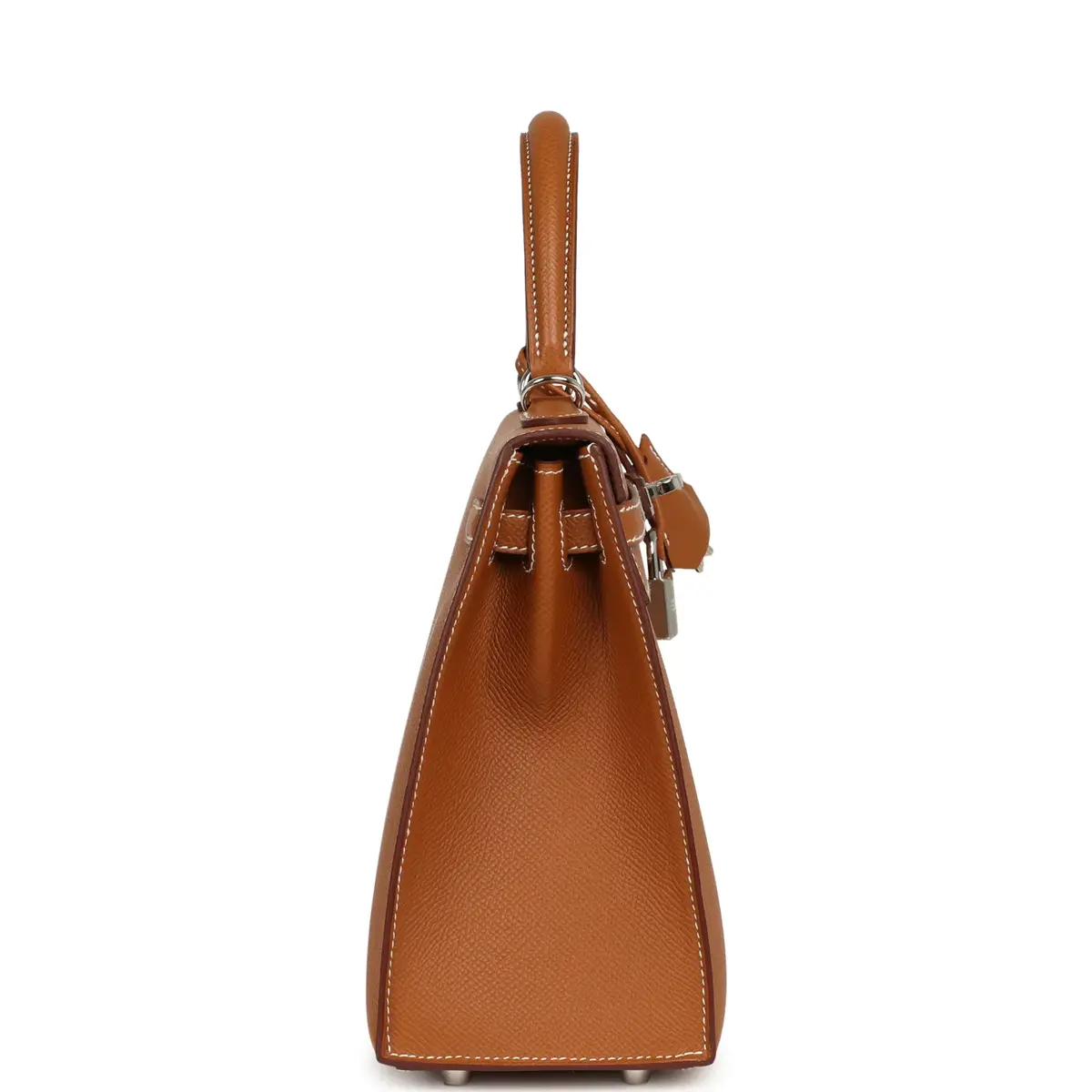 HERMÈS Hermes Kelly Sellier 25 Gold Epsom Palladium Hardware | Thumbnail 3 HERMÈS Hermes Kelly Sellier 25 Gold Epsom Palladium Hardware | Thumbnail 3