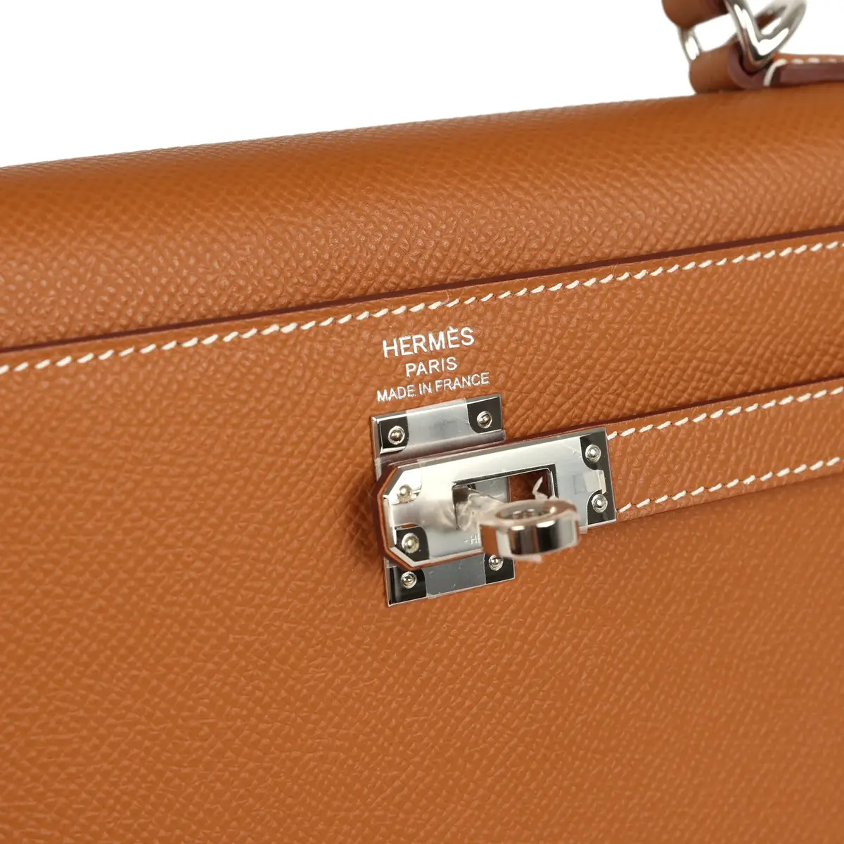 HERMÈS Hermes Kelly Sellier 25 Gold Epsom Palladium Hardware | Thumbnail 7 HERMÈS Hermes Kelly Sellier 25 Gold Epsom Palladium Hardware | Thumbnail 7