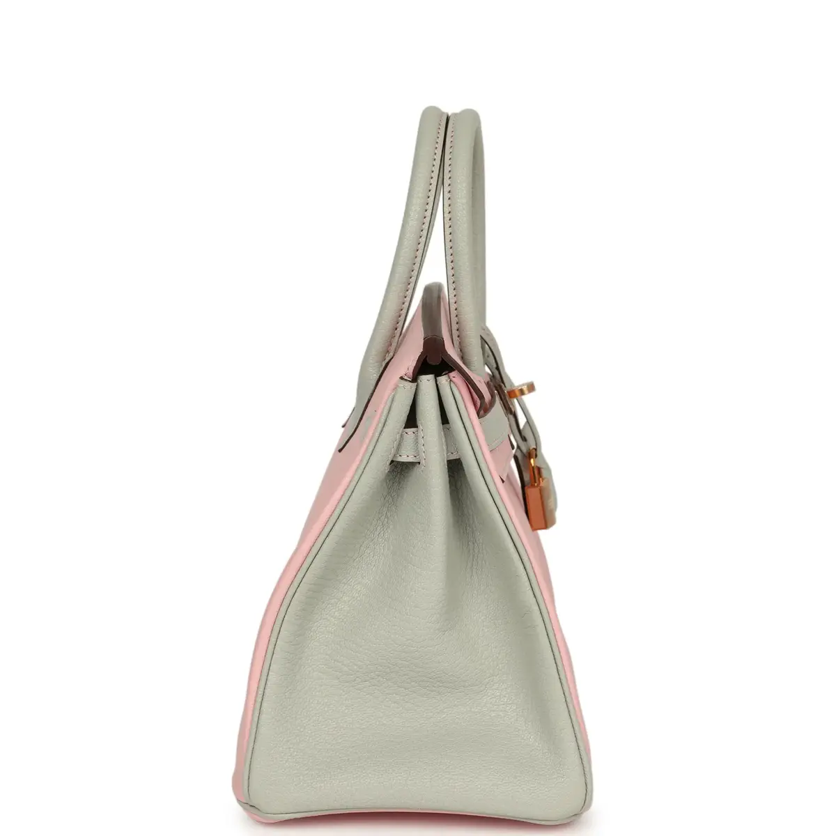 HERMÈS Hermes Special Order (HSS) Birkin 25 Rose Sakura, Gris Perle Chevre Mysore Rose Gold Hardware | Thumbnail 3 HERMÈS Hermes Special Order (HSS) Birkin 25 Rose Sakura, Gris Perle Chevre Mysore Rose Gold Hardware | Thumbnail 3