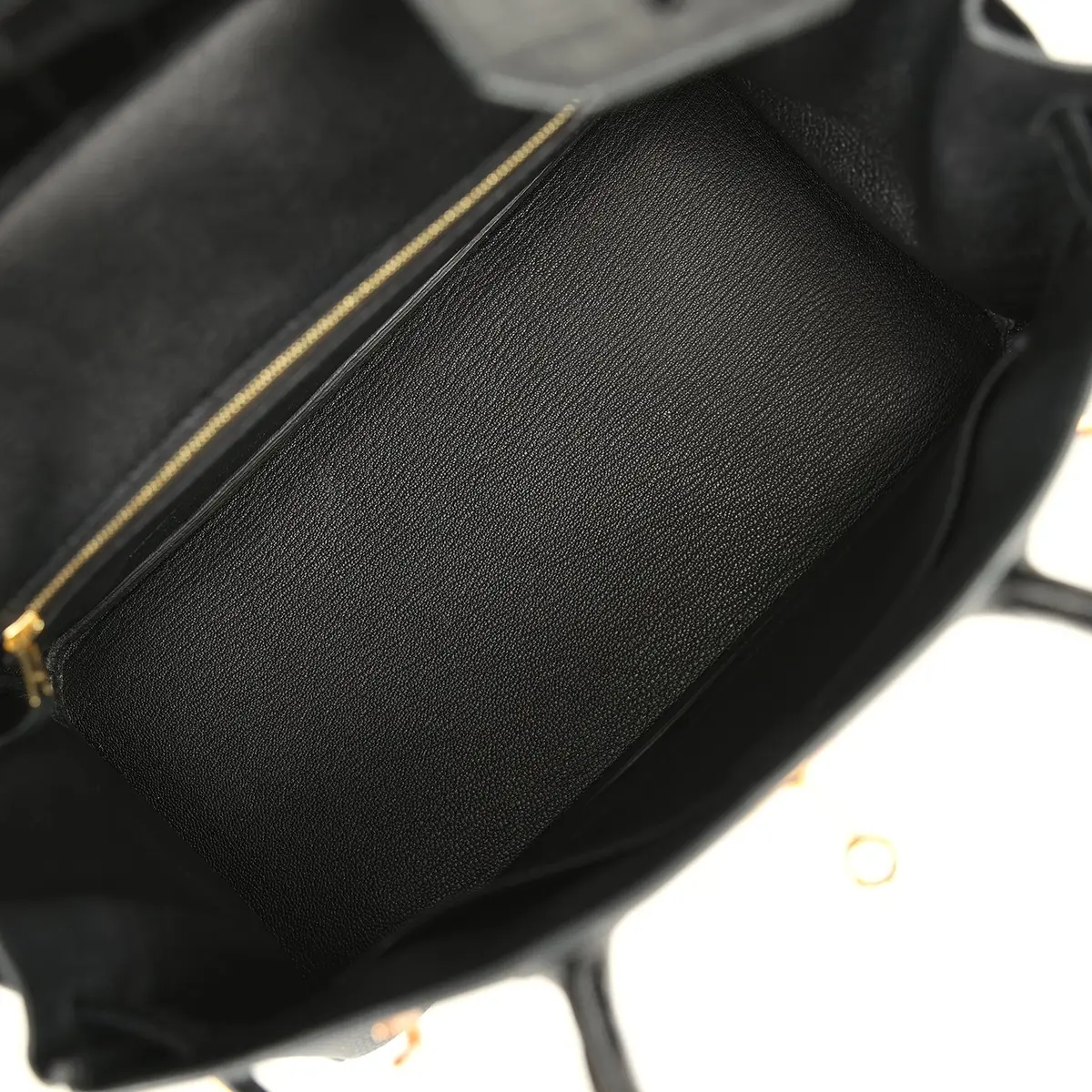 HERMÈS Pre-owned Hermes Birkin 30 Black Togo, Matte Alligator Touch Rose Gold Hardware | Thumbnail 9 HERMÈS Pre-owned Hermes Birkin 30 Black Togo, Matte Alligator Touch Rose Gold Hardware | Thumbnail 9