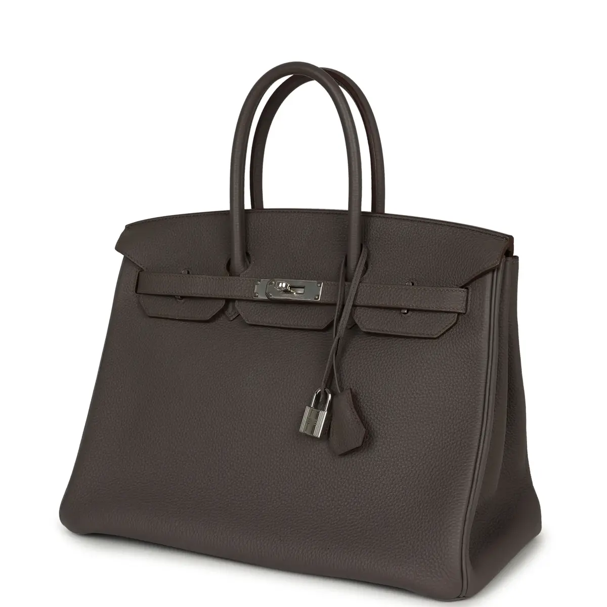 HERMÈS Pre-owned Hermes Birkin 35 Etain Togo Palladium Hardware | Thumbnail 5 HERMÈS Pre-owned Hermes Birkin 35 Etain Togo Palladium Hardware | Thumbnail 5