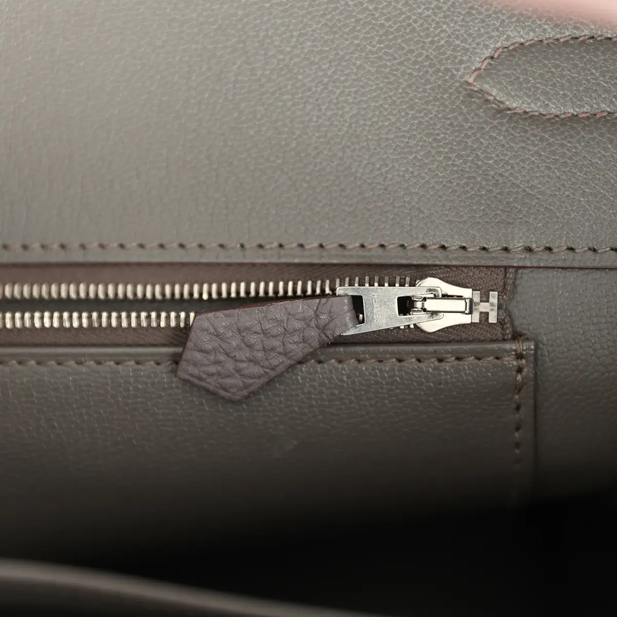 HERMÈS Pre-owned Hermes Birkin 35 Etain Togo Palladium Hardware | Thumbnail 9 HERMÈS Pre-owned Hermes Birkin 35 Etain Togo Palladium Hardware | Thumbnail 9