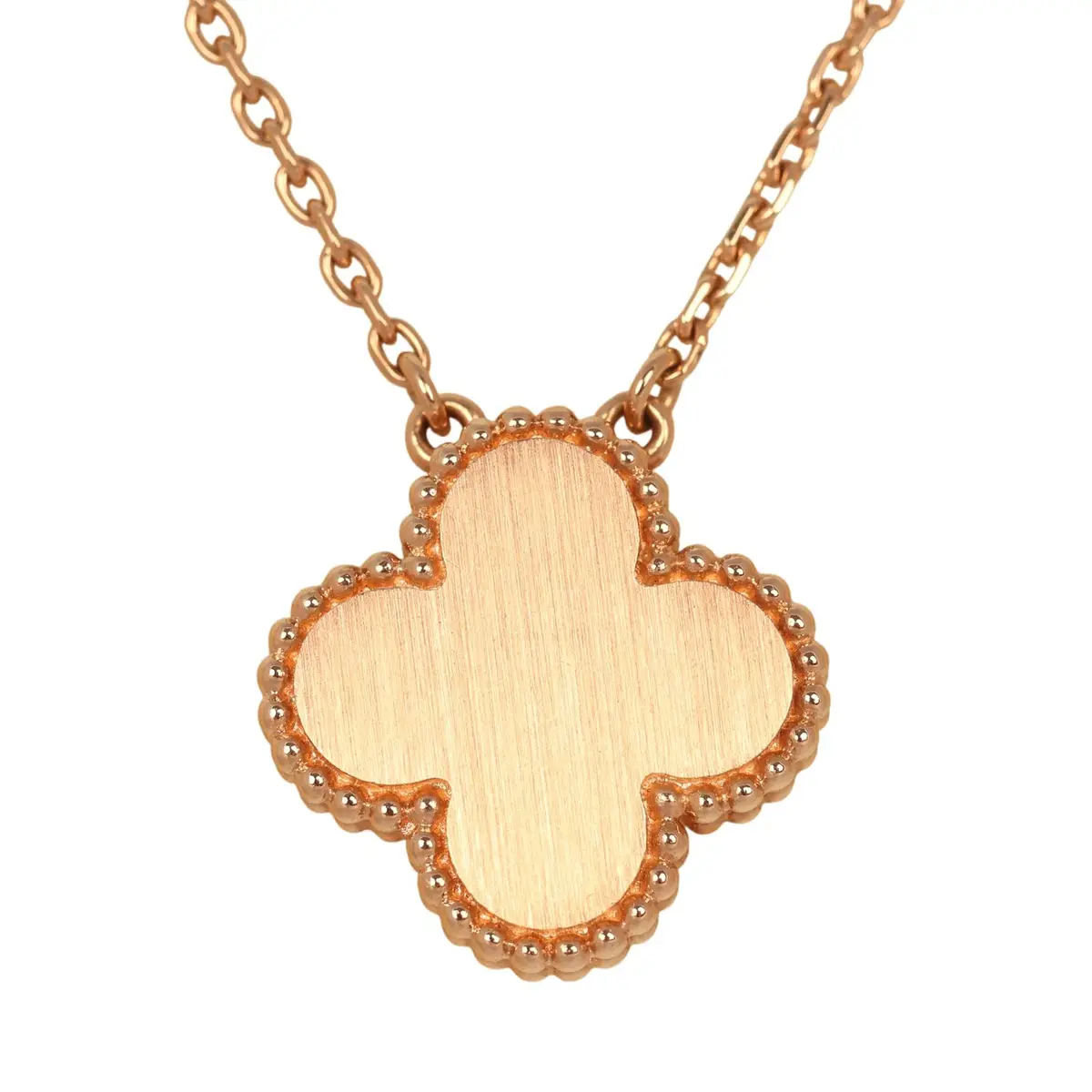 Van Cleef & Arpels Pre-owned Van Cleef & Arpels 2011 Holiday Vintage Alhambra Pendant Necklace Carnelian 18K Rose Gold & Diamonds | Thumbnail 4 Van Cleef & Arpels Pre-owned Van Cleef & Arpels 2011 Holiday Vintage Alhambra Pendant Necklace Carnelian 18K Rose Gold & Diamonds | Thumbnail 4